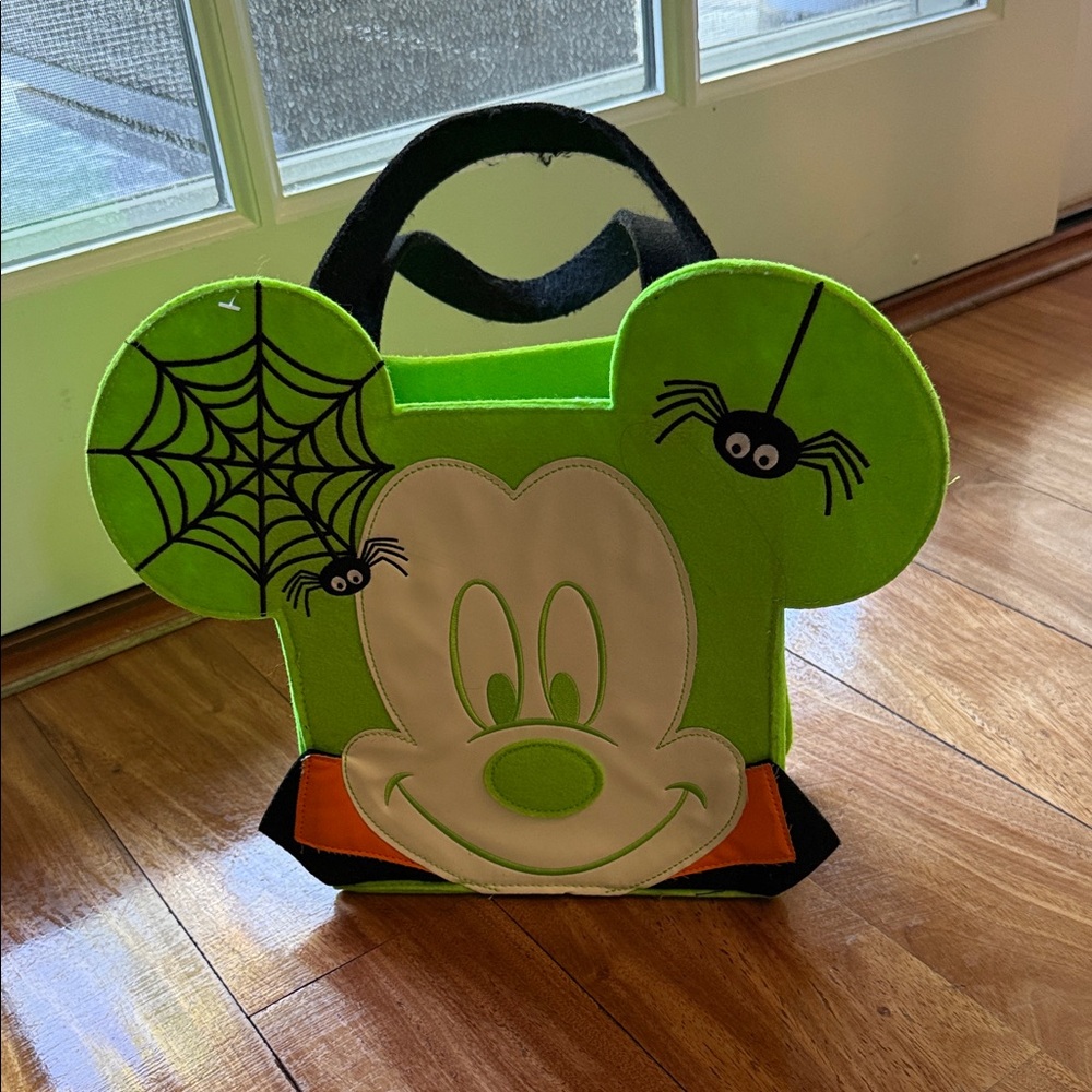 Disney Lime Green Mickey Mouse Halloween Tote - Picture 2 of 6